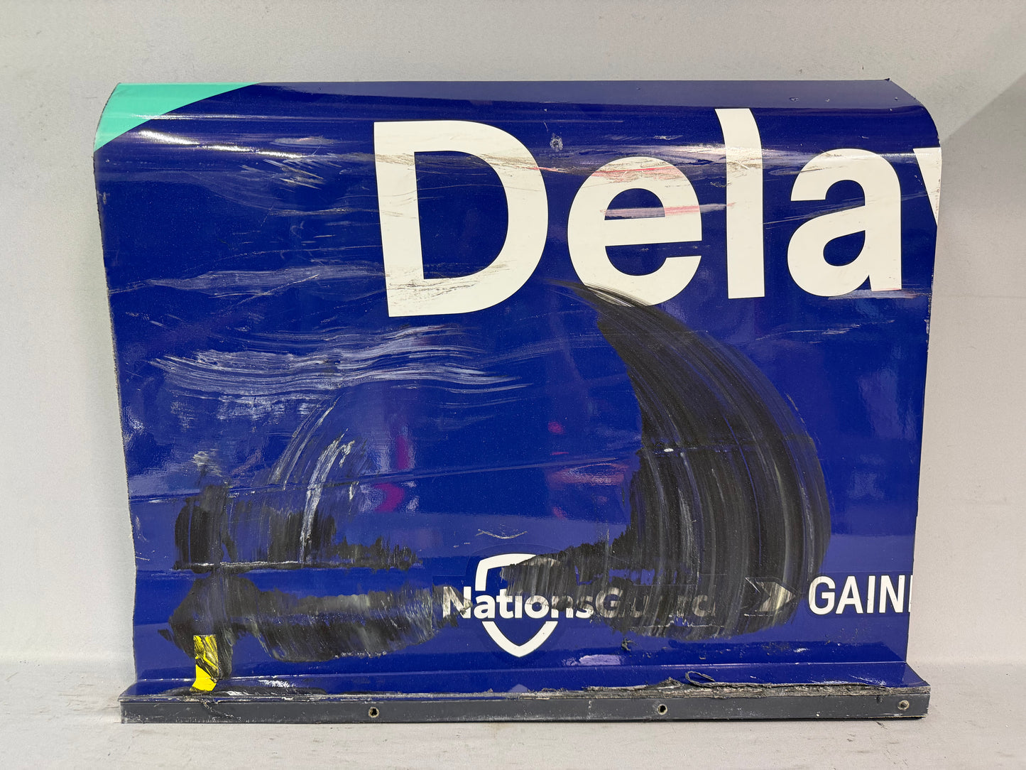 Michael McDowell #71 2025 Atlanta Delaware Life Nascar Sponsor Door Panel