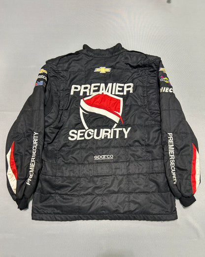 Carson Hocevar #42 2022 Premier Security Nascar 2 Piece Crew Firesuit C-48 W-40 L-32