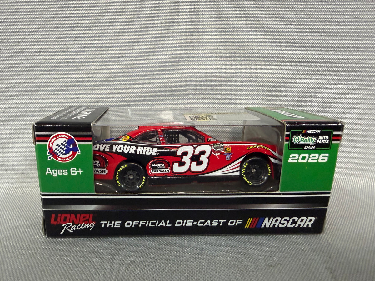Cleetus McFarland #33 2026 Tommy’s Express Car Wash Nascar 1/64 Diecast