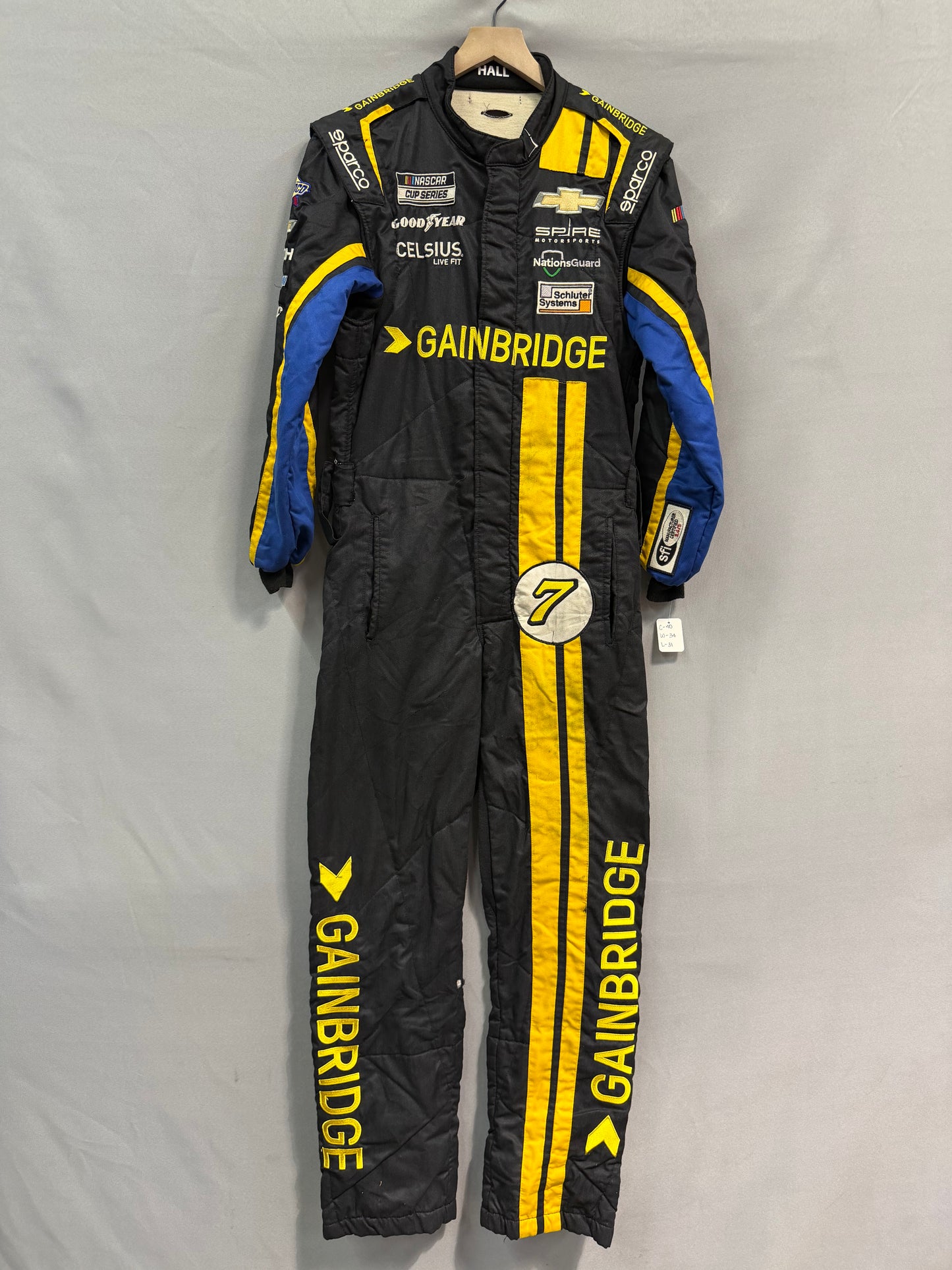 Corey Lajoie #7 2024 Gainbridge Nascar Crew Firesuit C-40 W-34 L-31