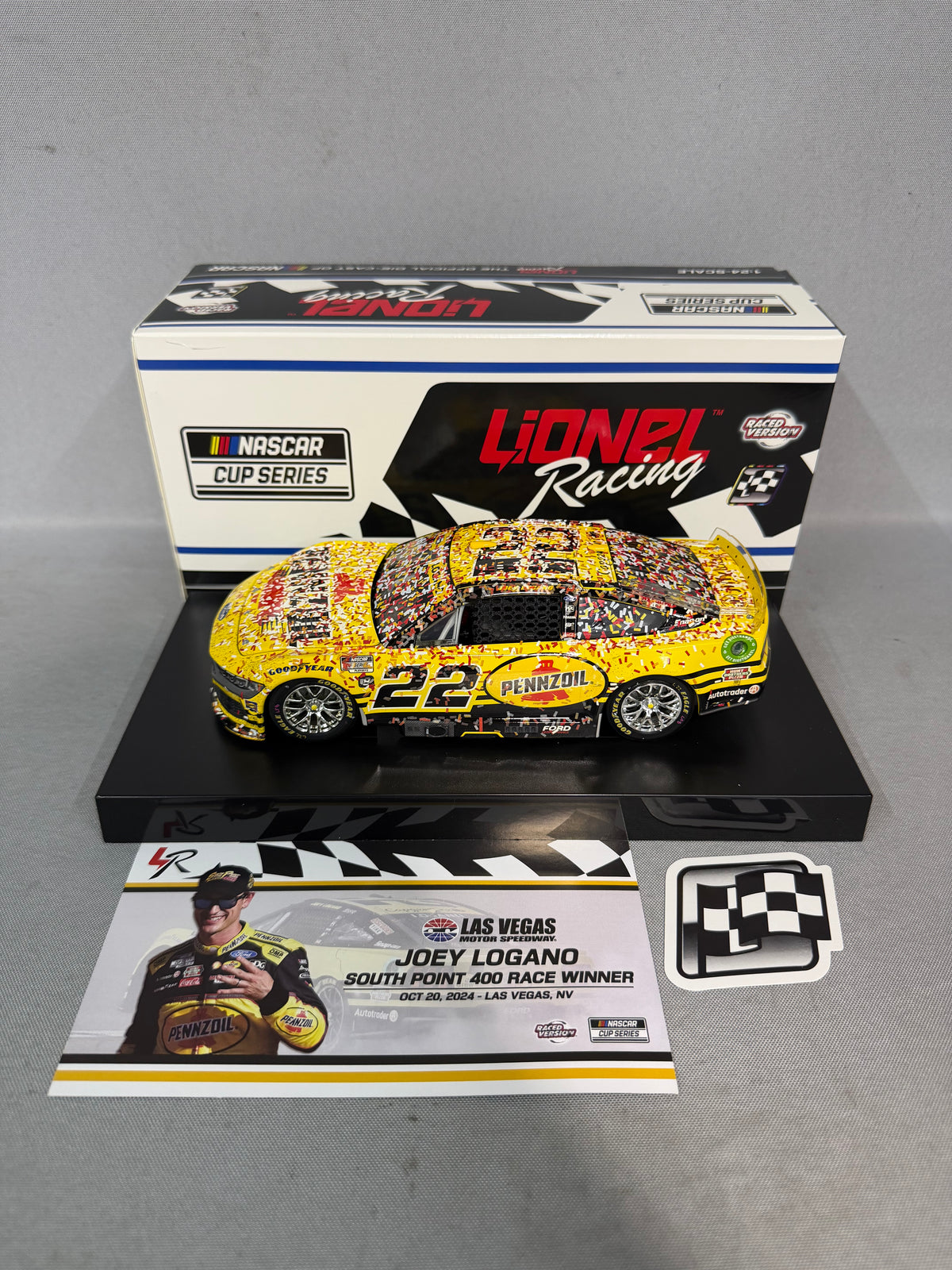 Joey Logano #22 2024 Las Vegas Win Pennzoil Nascar Diecast