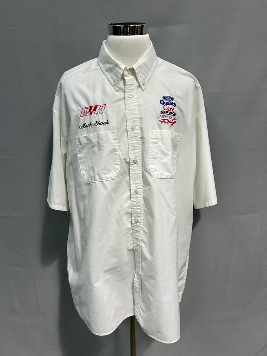 Dale Jarrett Ford Quality Care Racing Nascar Team Issued Button Up Shirt Size 4XL