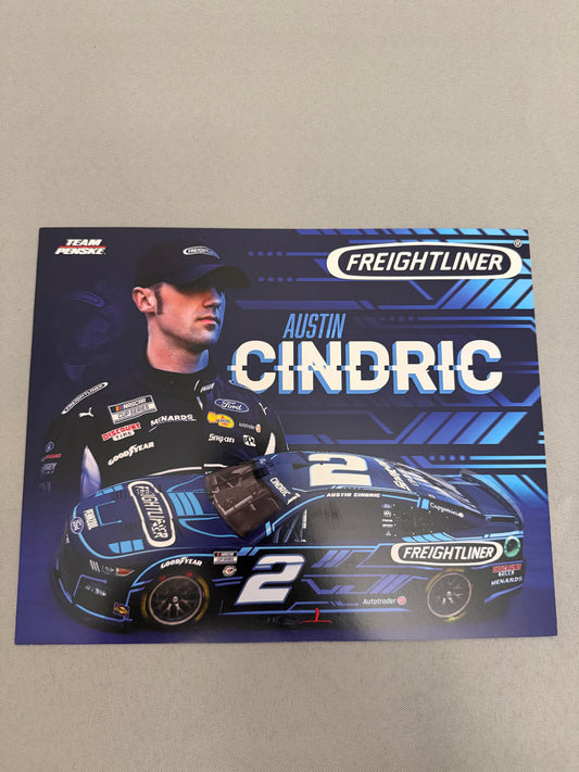 Austin Cindric #2 2023 Freightliner Nascar Hero Card