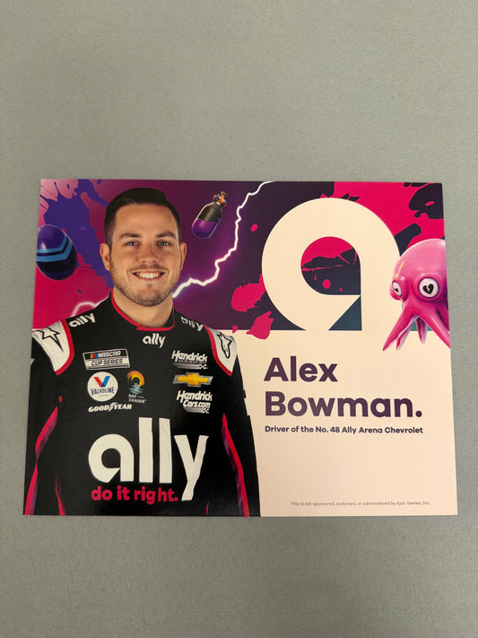 Alex Bowman #48 2023 Ally Fortnite Nascar Hero Card
