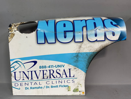 Brad Perez #45 2025 Chicago Nerds Xpress Nascar Partial Quarter Panel