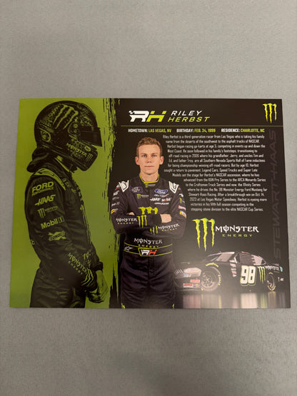 Riley Herbst #98 2024 Monster Energy Nascar Hero Card