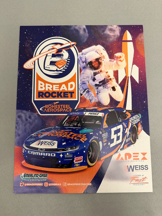 Brad Perez #53 2023 Bonesteel Aerospace Nascar Hero Card