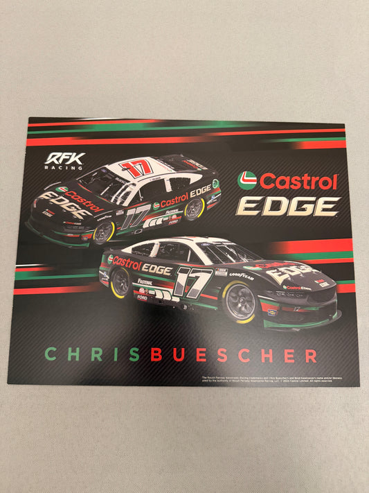 RFK Racing 2024 Castrol Edge Nascar Hero Card