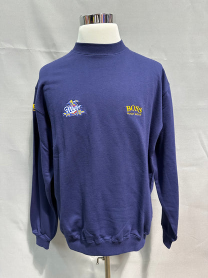 Rusty Wallace #2 Miller Lite Nascar Team Issued Crewneck Sweatshirt Size Large