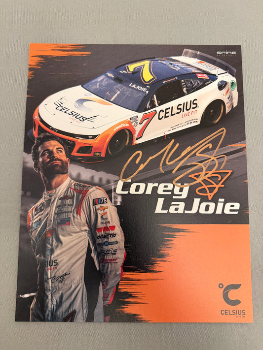 Corey Lajoie #7 2023 Celsius Autographed Nascar Hero Card