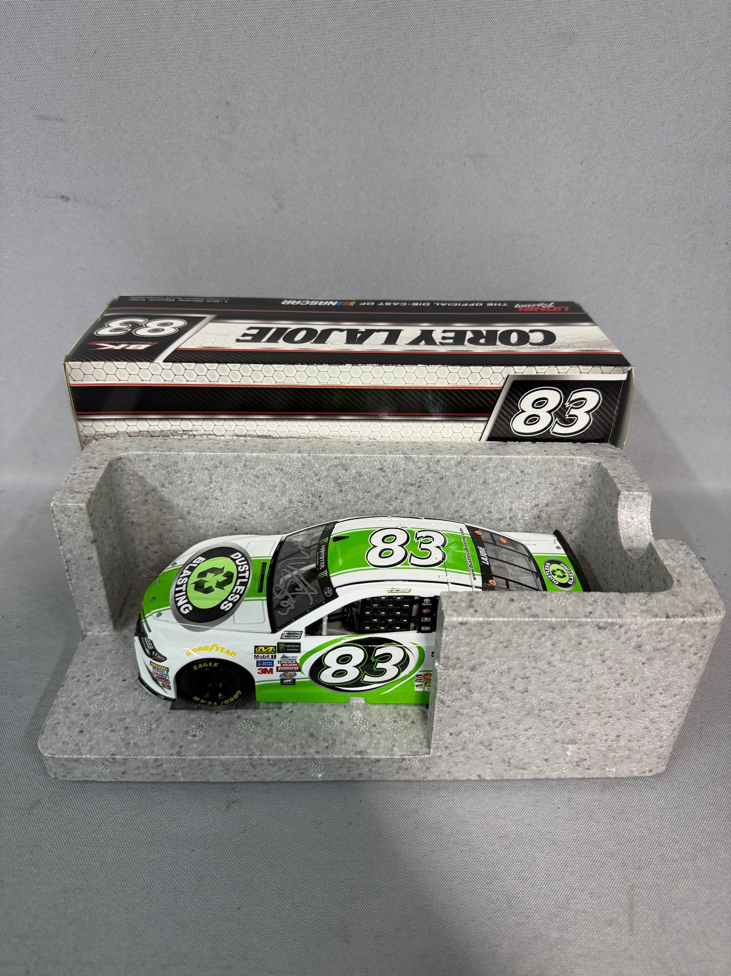 Corey Lajoie #83 2017 Dustless Blasting Nascar Autographed Diecast