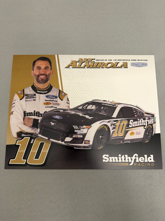 Aric Almirola #10 2023 Smithfield Nascar Hero Card