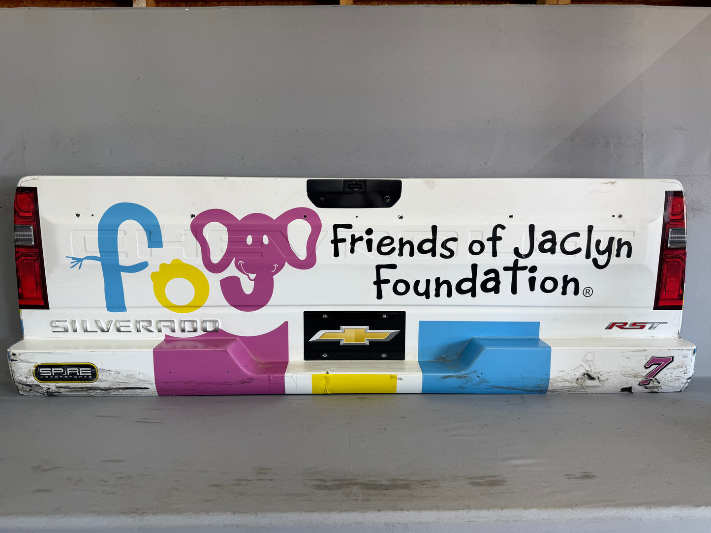 Connor Mosack #7 2026 Watkins Glen Friends of Jaclyn Nascar Rear Bumper