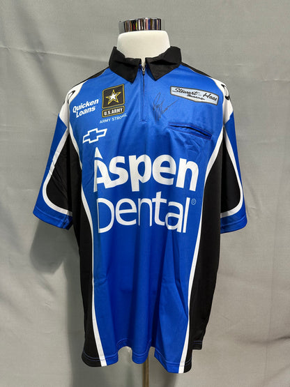 Ryan Newman #39 Aspen Dental Nascar Autographed Crew Shirt
