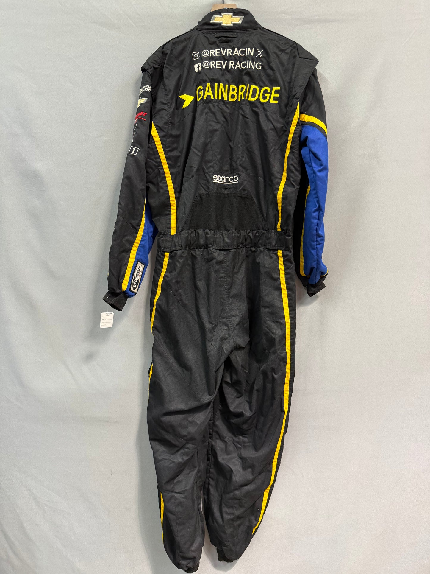 Nick Sanchez #2 2024 Gainbridge Rev Racing Nascar Crew Firesuit C-46 W-42 L-32