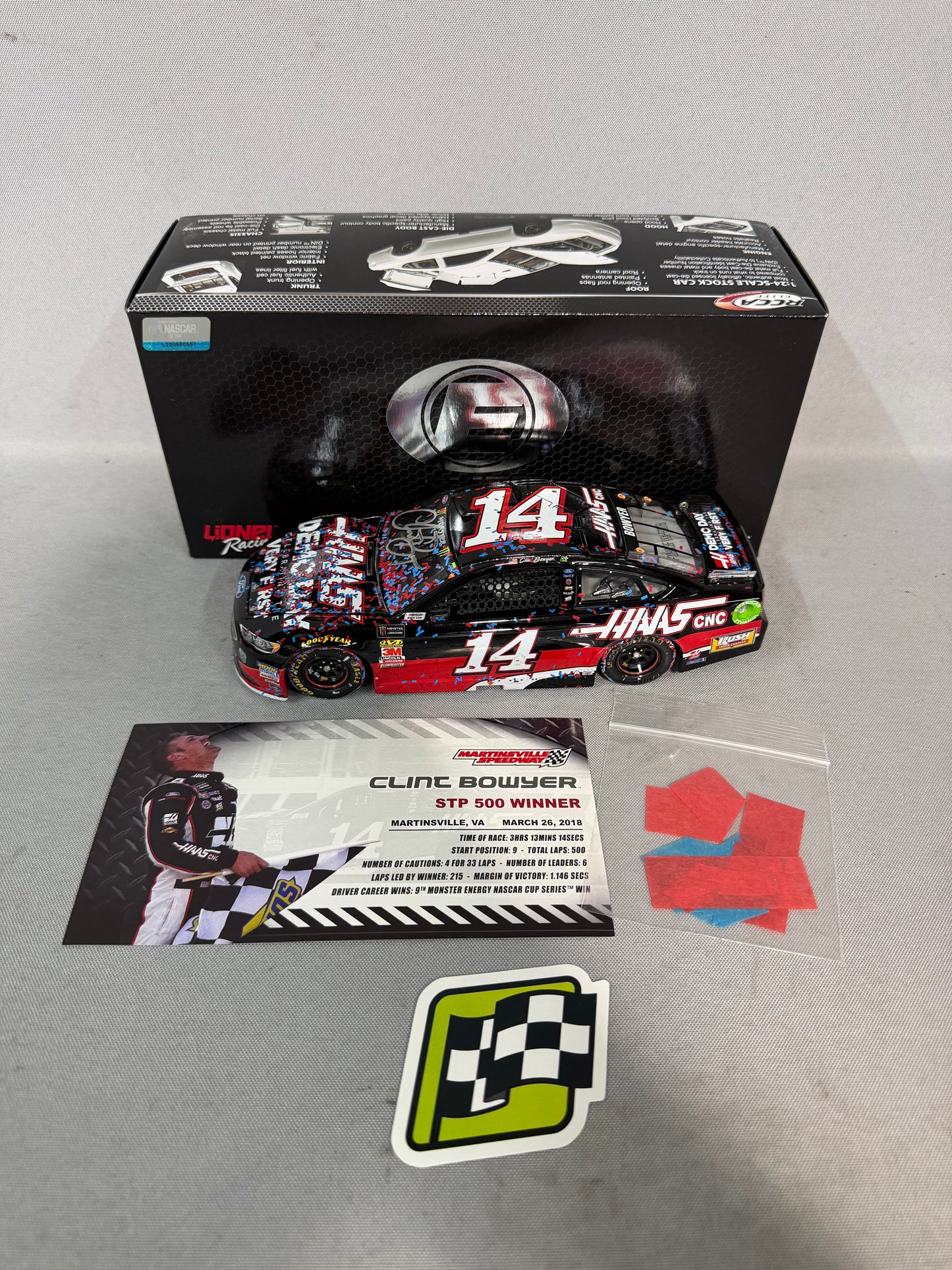 Clint Bowyer #14 2018 Martinsville Win Haas Demo Day Nascar Autographed Diecast