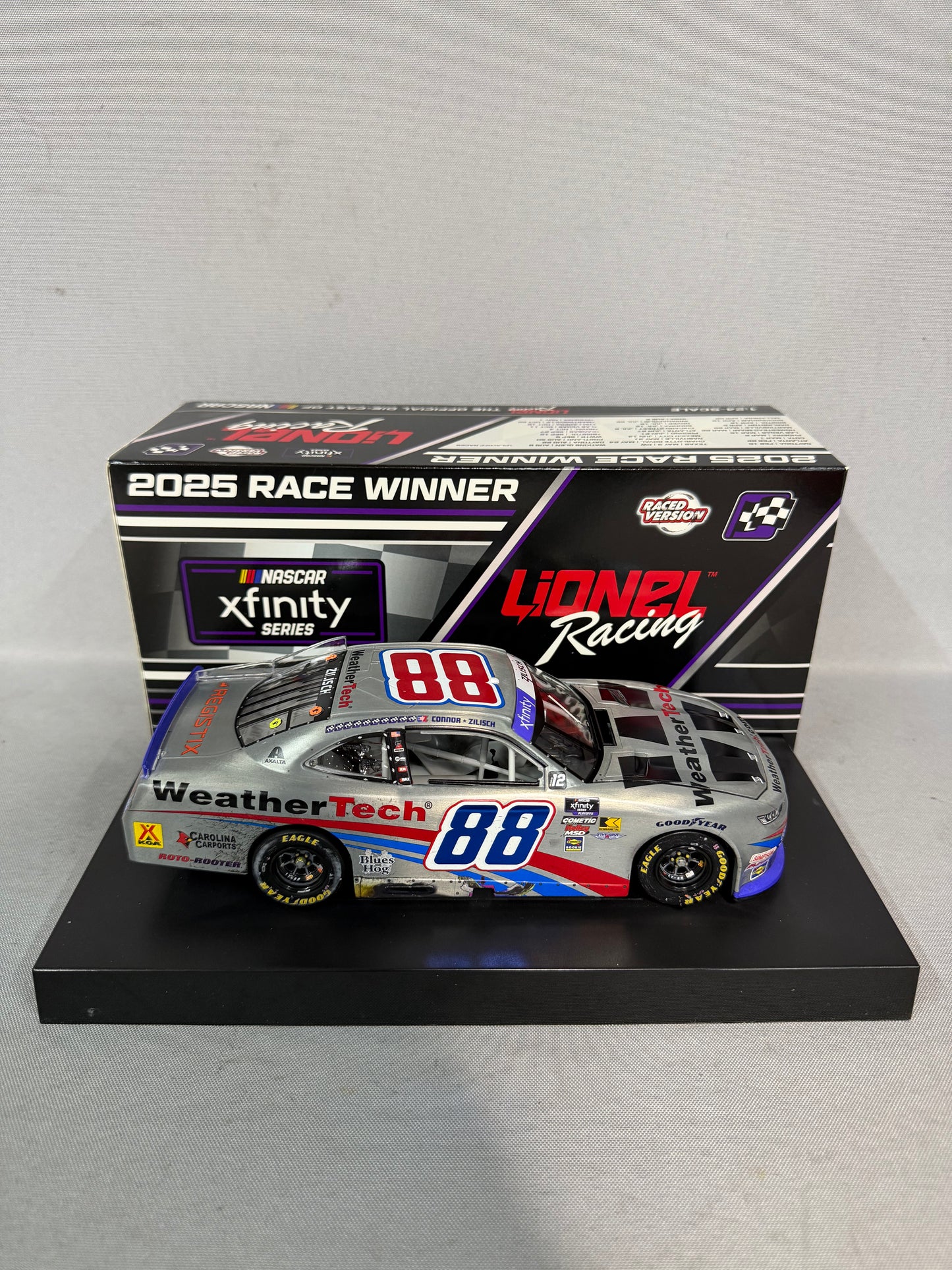 Connor Zilisch #88 Charlotte Win Weathertech Raw Finish Nascar Diecast