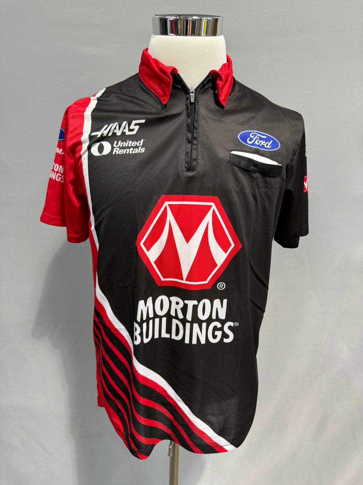 Ryan Preece #41 2023 Morton Buildings Nascar Crew Shirt Size Large