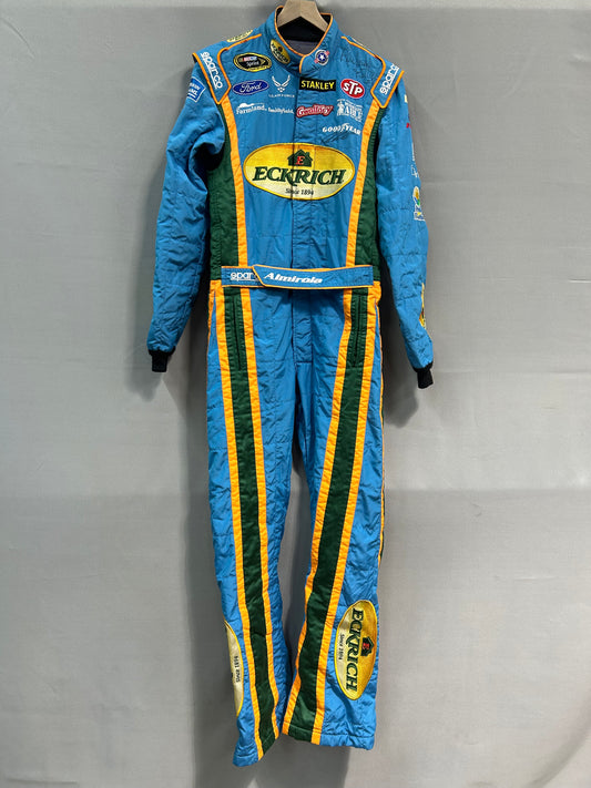 Aric Almirola #43 2014 Dual Autographed Eckrich Nascar Driver Firesuit