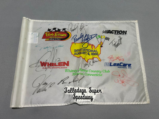 Randy Lajoie 2000 Invitational Autographed Nascar Flag