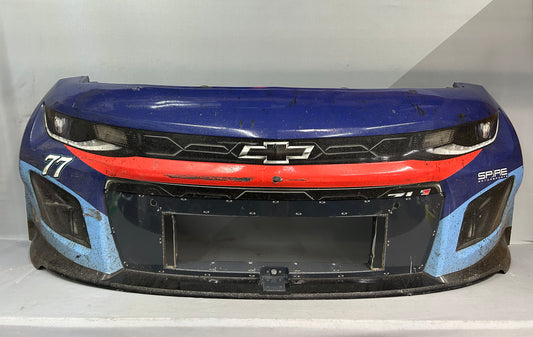 Carson Hocevar #77 2025 Pocono Delaware Life Nascar Front Nose