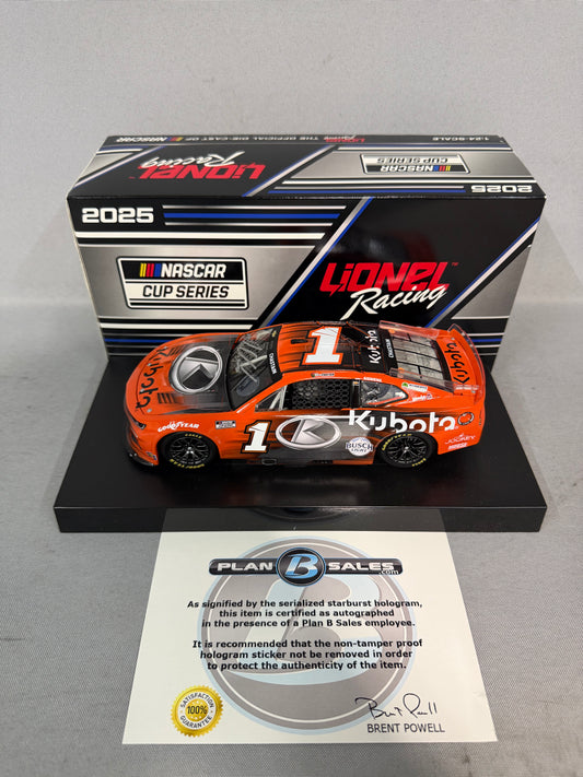 Ross Chastain #1 2025 Kubota Nascar Autographed Diecast