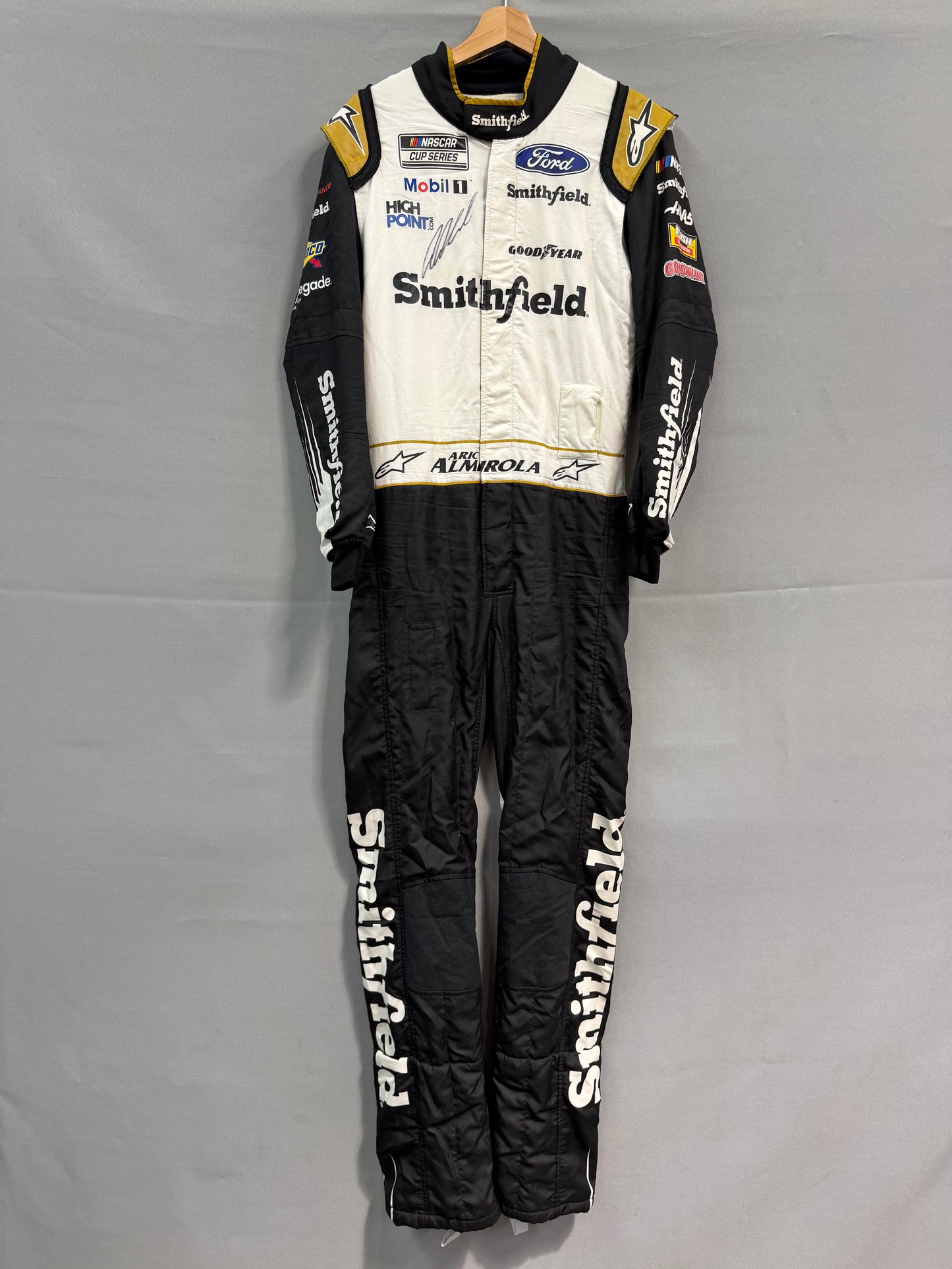 Aric Almirola #10 2022 Smithfield Nascar Autographed Driver Firesuit