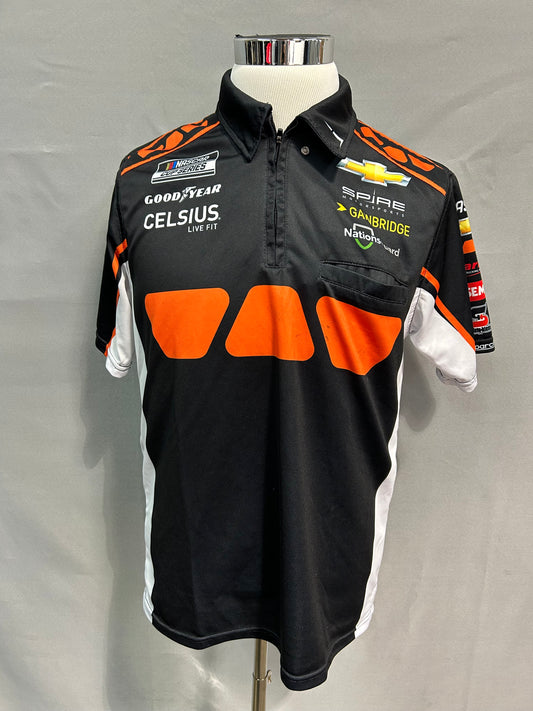 Corey Lajoie #7 Schluter Systems Nascar Crew Shirt Size Medium