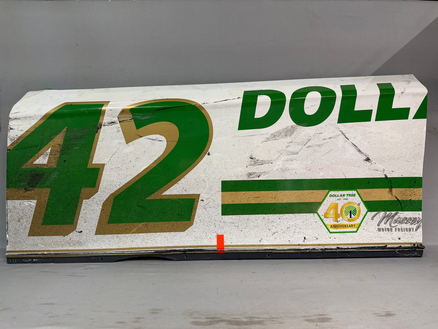 John Hunter Nemechek #42 2026 Martinsville 1 Dollar Tree Nascar Door Panel
