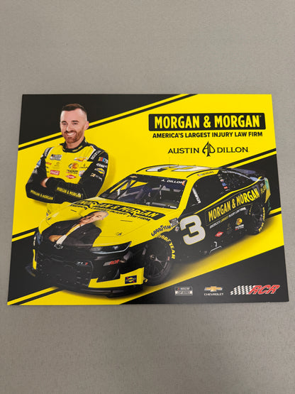 Austin Dillon #3 2023 Morgan & Morgan Nascar Hero Card