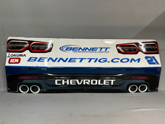 Austin Hill #21 2025 Sonoma Bennett Transportation Nascar Rear Bumper