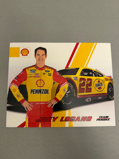 Joey Logano #22 2022 Shell Penzoil Nascar Hero Card