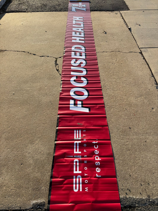 Zane Smith #71 2024 Darlington Focused Health Nascar Pit Wall Banner