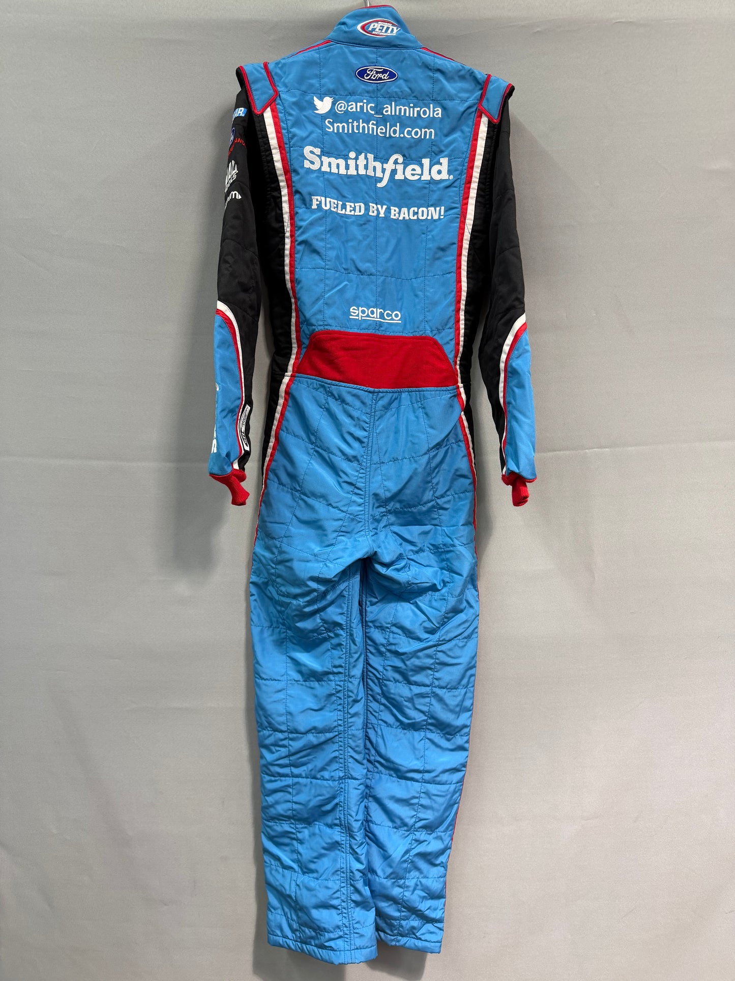 Aric Almirola #43 2016 Smithfield Nascar Autographed Driver Firesuit