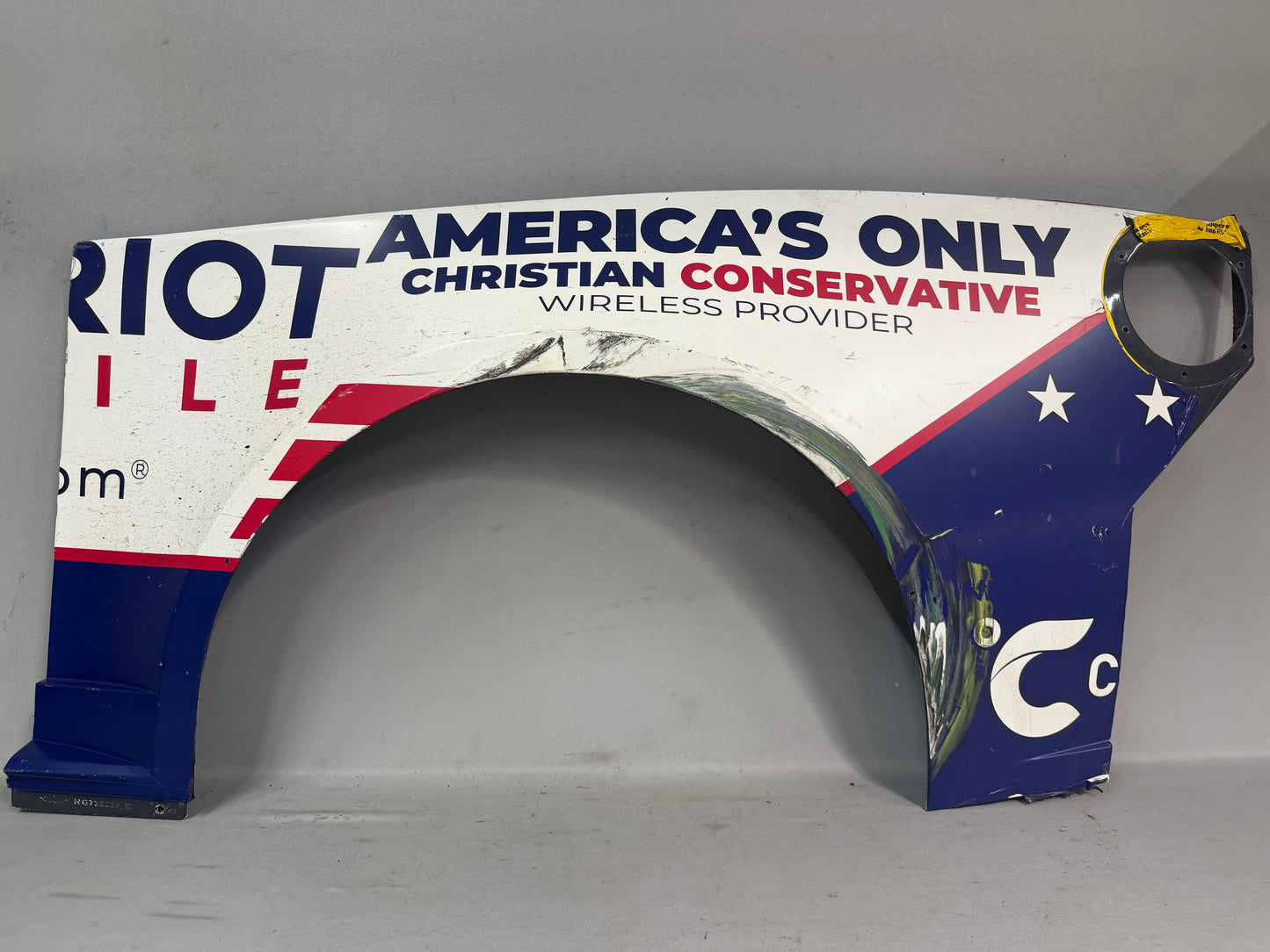 Ty Dillon #10 2026 Patriot Mobile Nascar Quarter Panel
