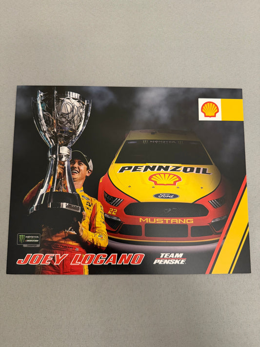 Joey Logano #22 2019 Shell Penzoil Nascar Hero Card