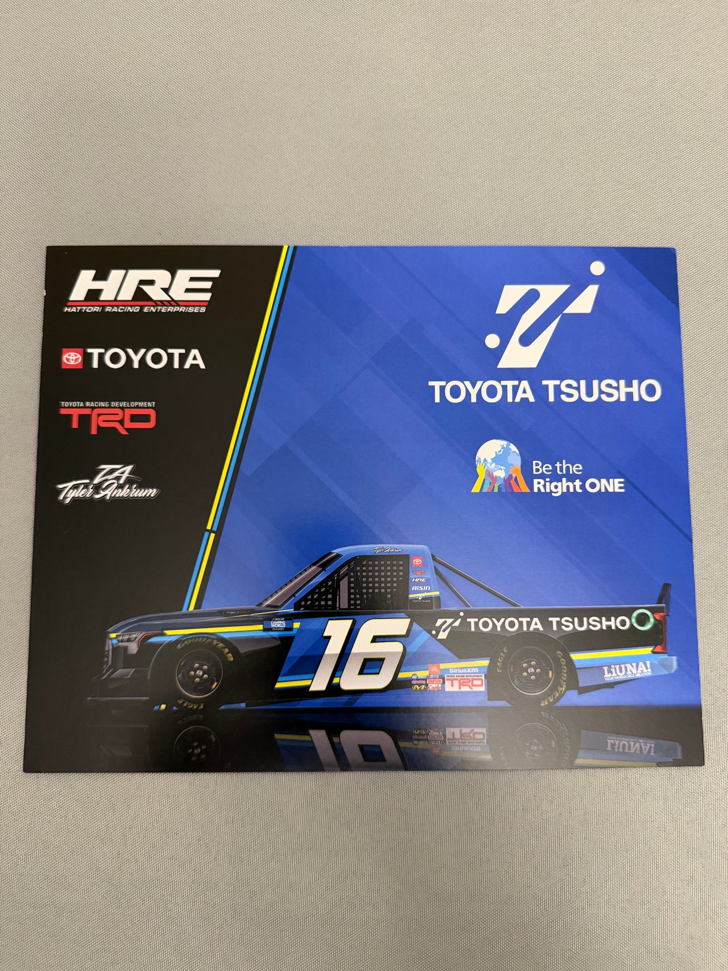Tyler Ankrum #16 2022 Toyota Tsusho Nascar Hero Card