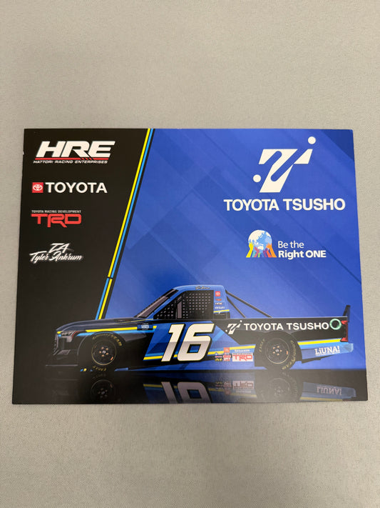 Tyler Ankrum #16 2022 Toyota Tsusho Nascar Hero Card