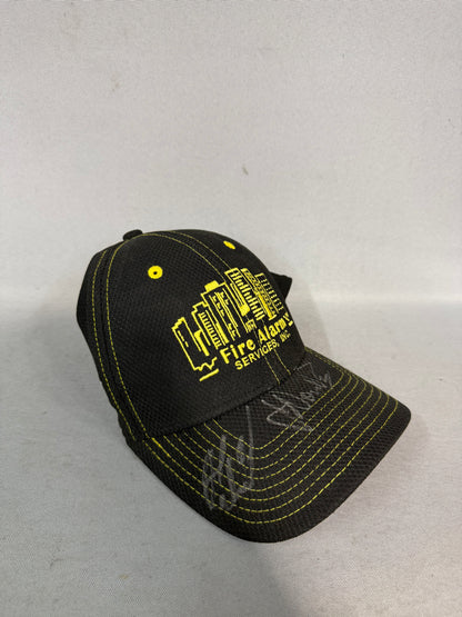 John Hunter Nemechek #8 Fire Alarm Services Nascar Dual Autographed Team Issued Hat
