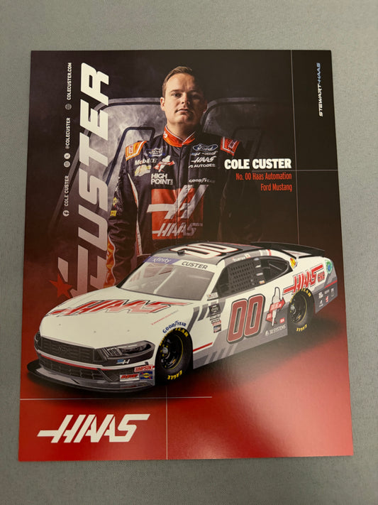 Cole Custer #00 2024 Haas Tooling Nascar Hero Card
