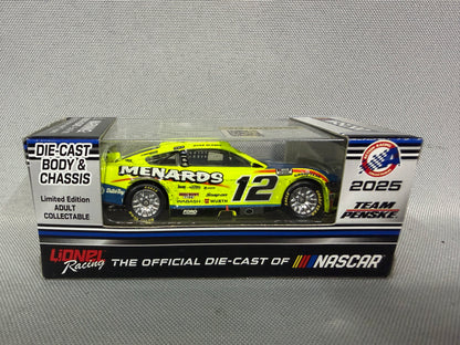 Ryan Blaney #12 2025 Phoenix Win Menards Dutch Boy Nascar 1/64 Diecast