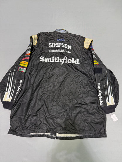 Aric Almirola #10 Smithfield Nascar 2 Piece Crew Firesuit C-50 W-44 L-26