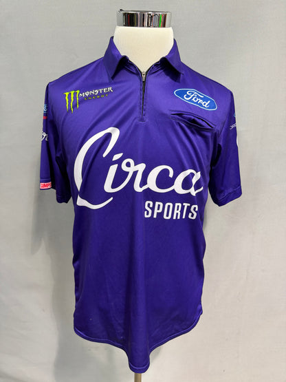 Riley Herbst #98 2022 Circa Sports Nascar Crew Shirt Size Small