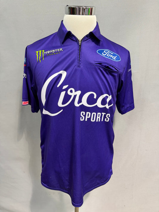 Riley Herbst #98 2022 Circa Sports Nascar Crew Shirt Size Small