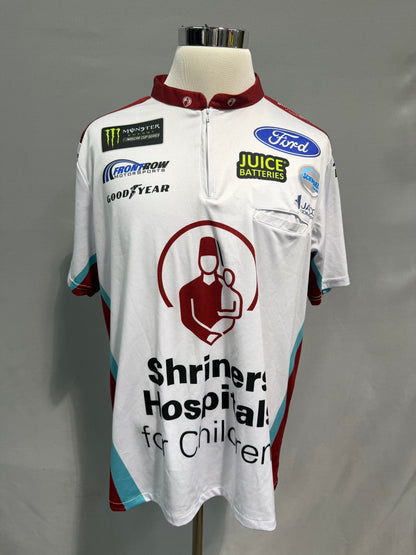 David Ragan #34 Shriners Hospital Nascar Crew Shirt Size XL