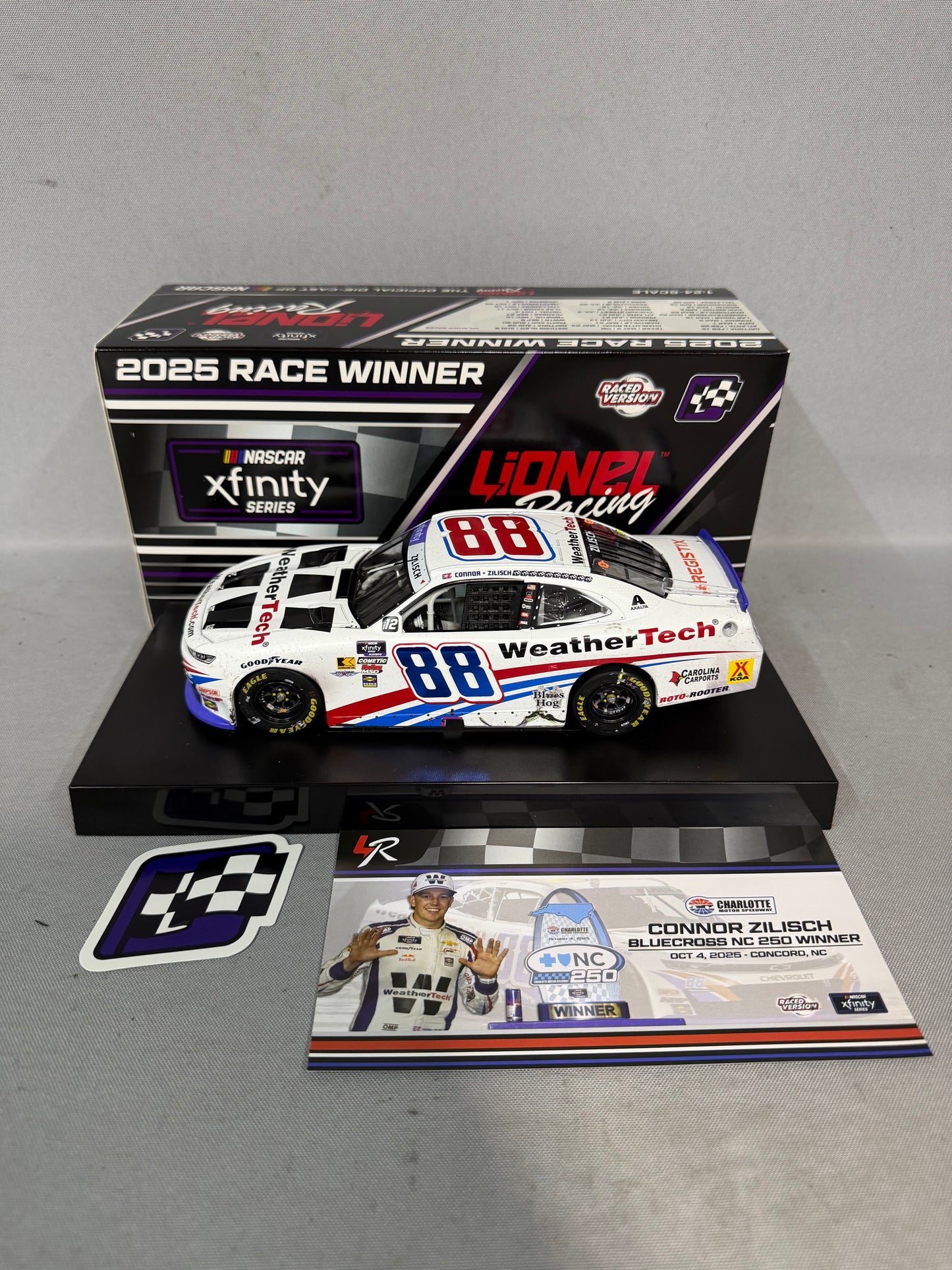 Connor Zilisch #88 2025 Charlotte Roval Win Weathertech Nascar Diecast