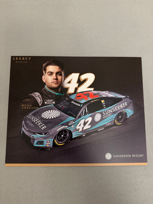 Noah Gragson #42 2023 Sunseeker Nascar Hero Card