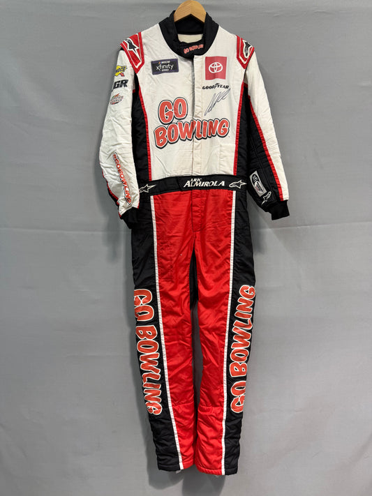 Aric Almirola #19 2024 Go Bowling Nascar Autographed Driver Firesuit