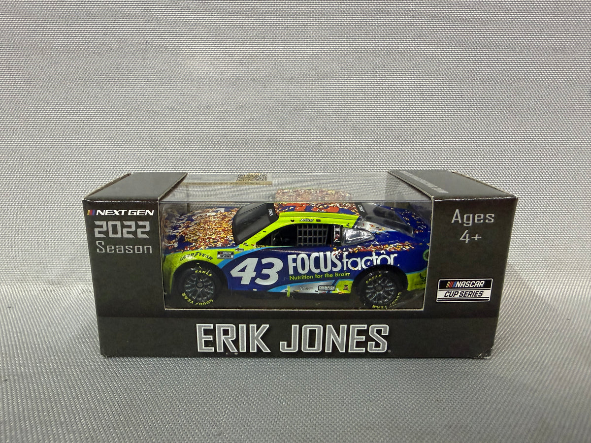 Erik Jones #43 2022 Darlington Win Focus Factor Nascar 1/64 Diecast