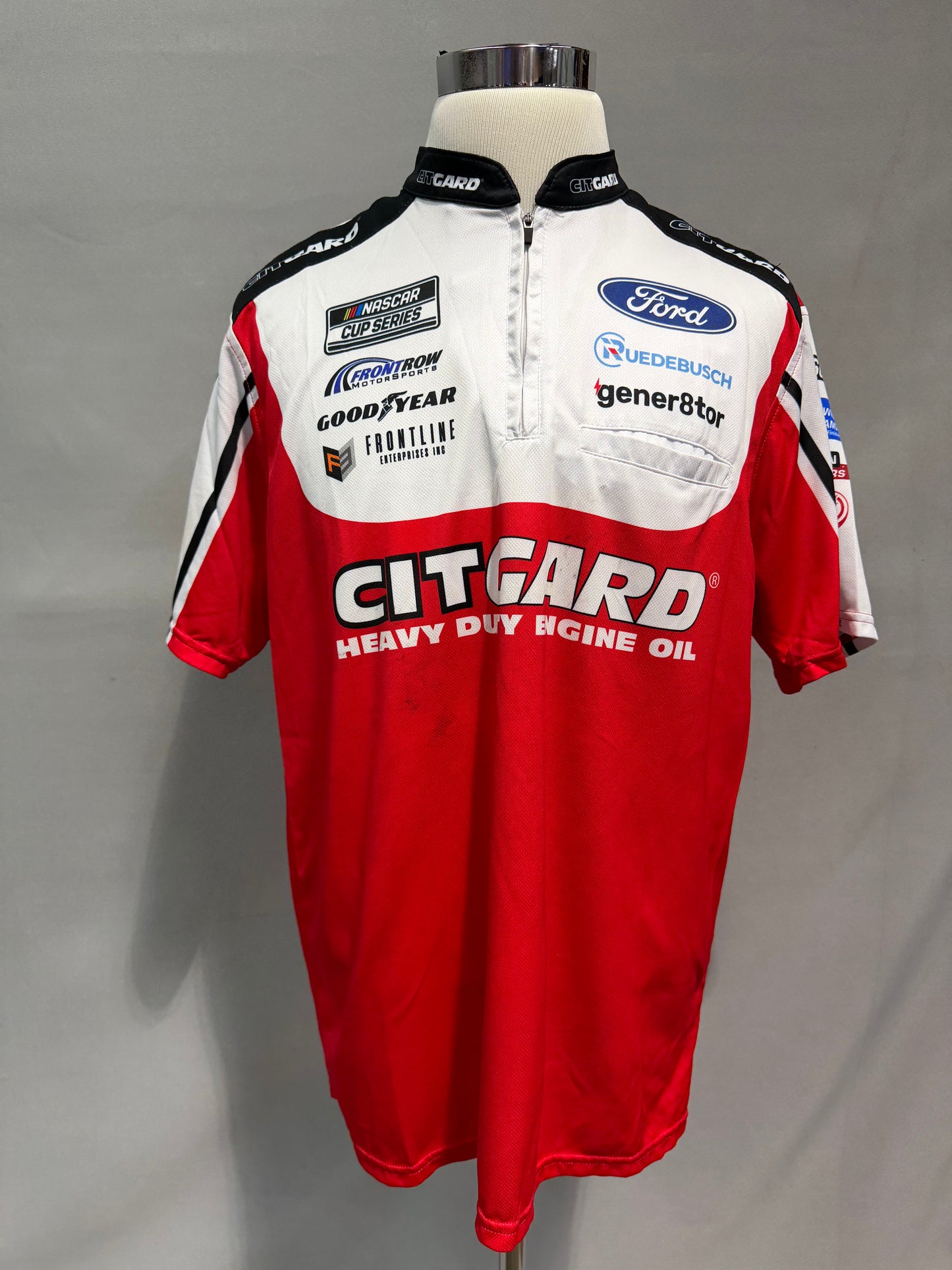 Todd Gilliland #38 2024 Citgard Nascar Crew Shirt Size XL